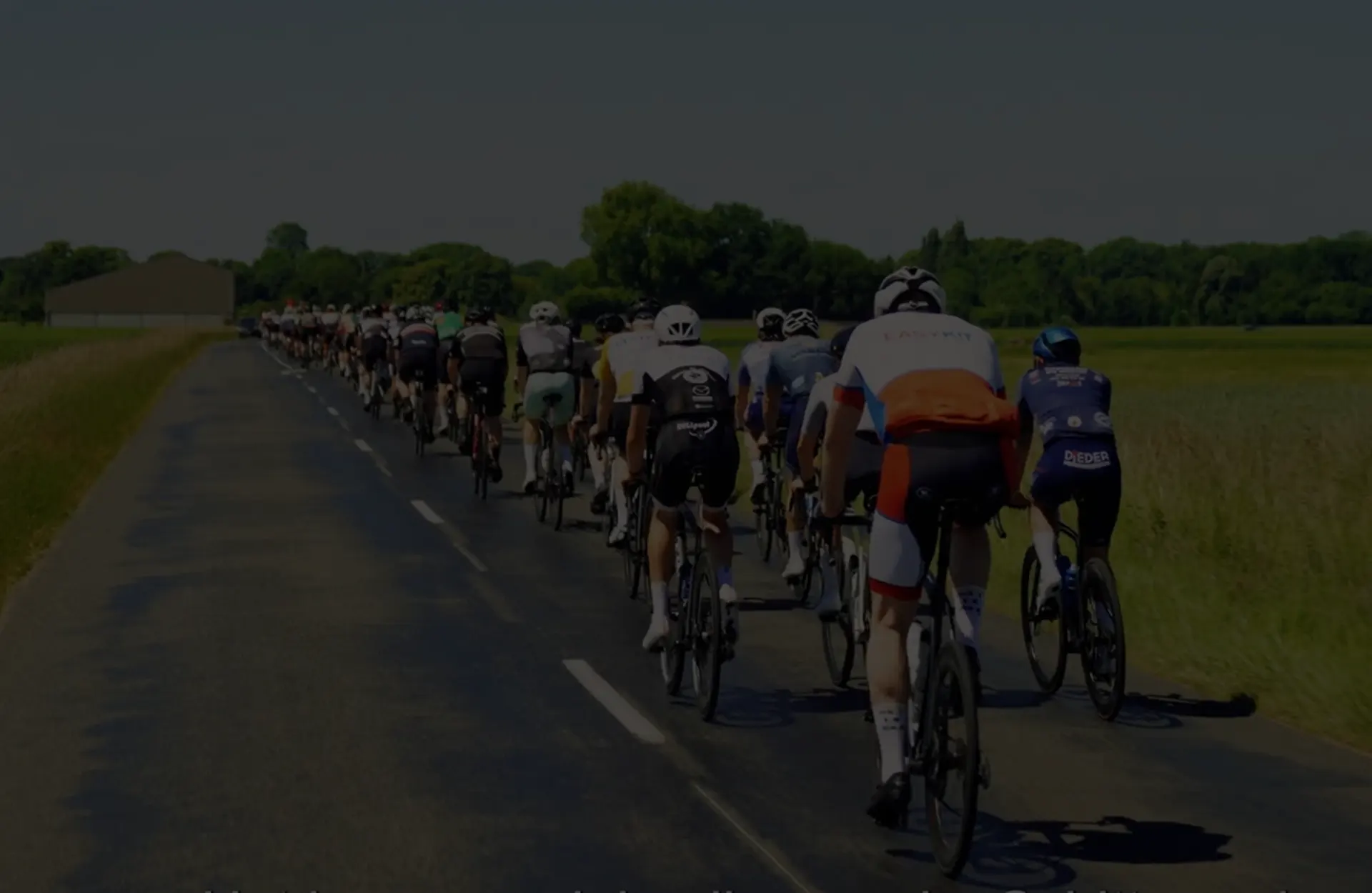 Peloton achter